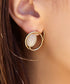 カラーアクリル+フープピアス